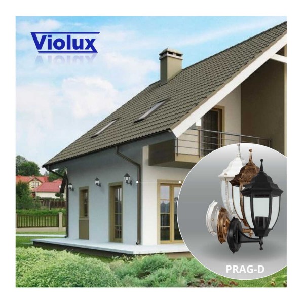 Светильник садово-парковый Violux Prag-D античный белый 60W Е27 IP44 ( 500010 ) - фото №3