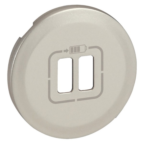 Панель розетки 2хUSB Legrand Celiane титан