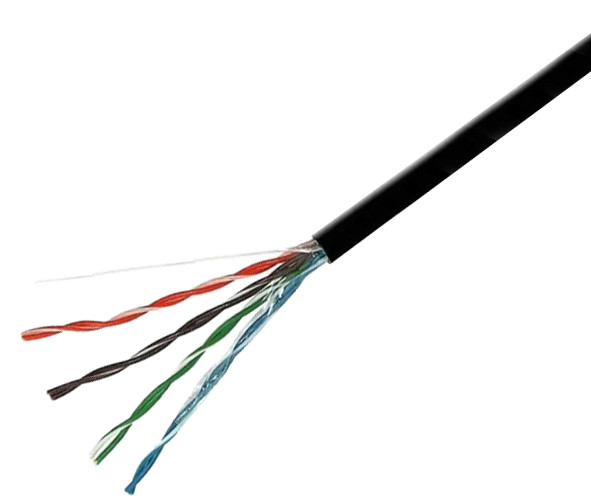 Мережевий кабель GEAR CAT.5E UTP CCA 4Px2x0.51 PVC+PE Outdoor з проволкою (305 м.)