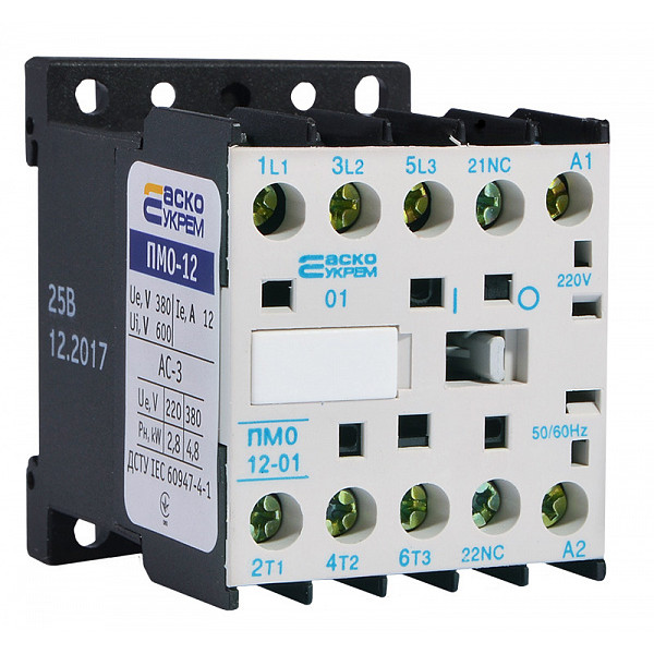 Мініконтактор Аско-Укрем ПМ 0-12-01 M7 220В LC1-K1201 (A0040010040)