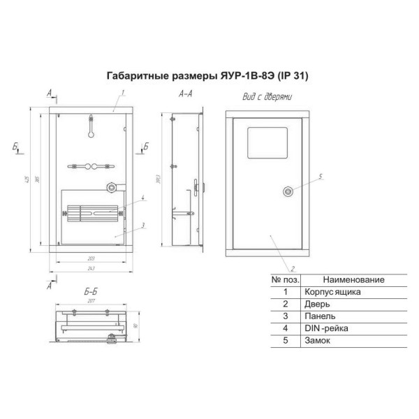 Корпус учета и распределения ЯУР-1В-8Э стандарт - фото №5