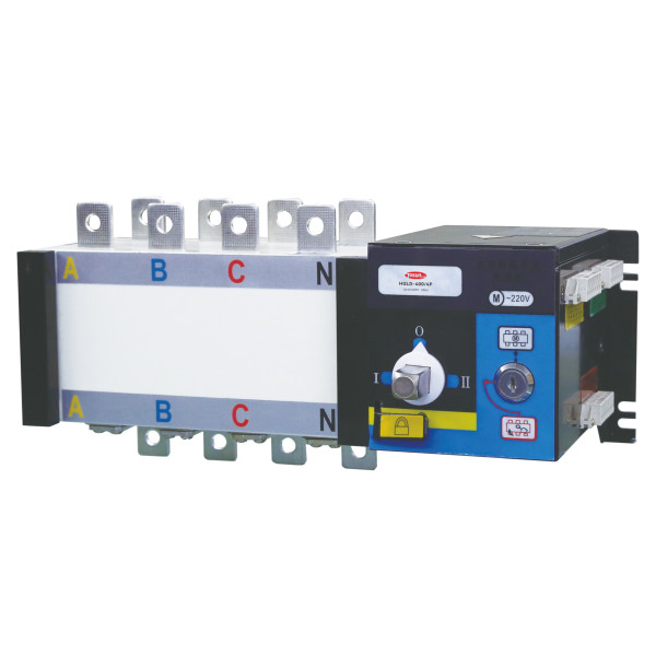 Моторизований перекидний вимикач навантаження TOSUNlux HGLD 1000А 4Р 415/690В з рукояткою управління (6940151069553)