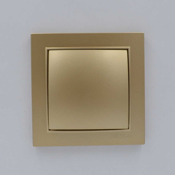 Выключатель Nilson Thor золото 1кл ( 27151001 ) - фото №1