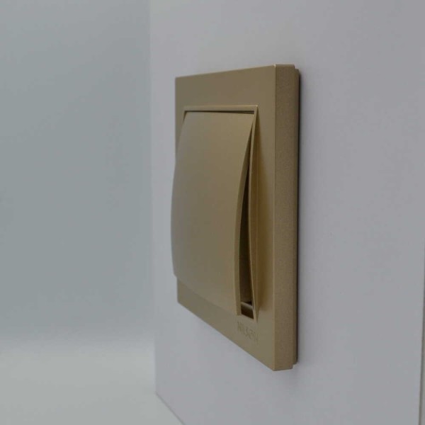 Выключатель Nilson Thor золото 1кл ( 27151001 ) - фото №2