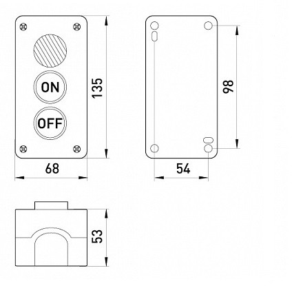 Кнопковий пост "пуск-стоп" з індикатором E.Next - фото №1