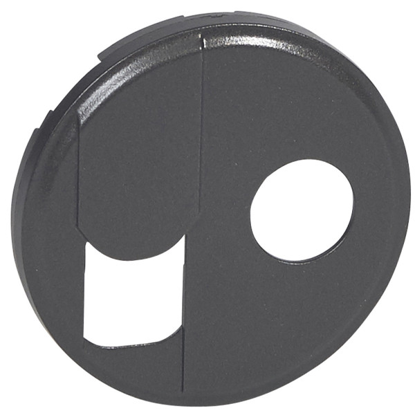 Накладка RJ45+TV розетки Legrand Celiane (067939) (графит)