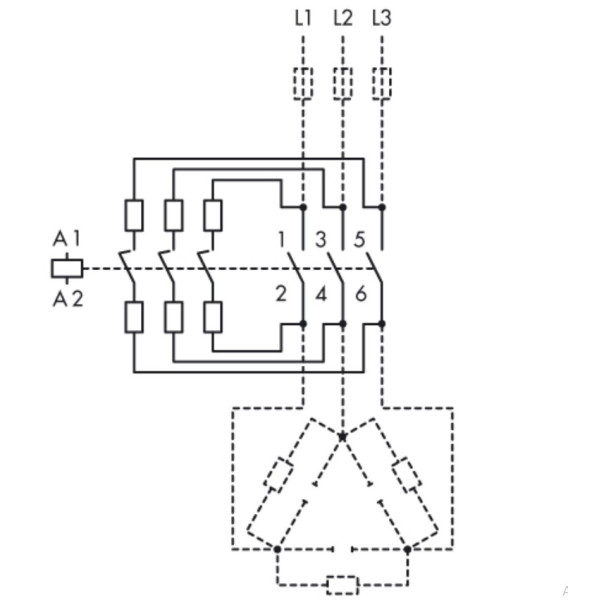 Контактор для конденсаторів Schrack LA3K5033 220-240В 33,3кВАр 3P - фото №1