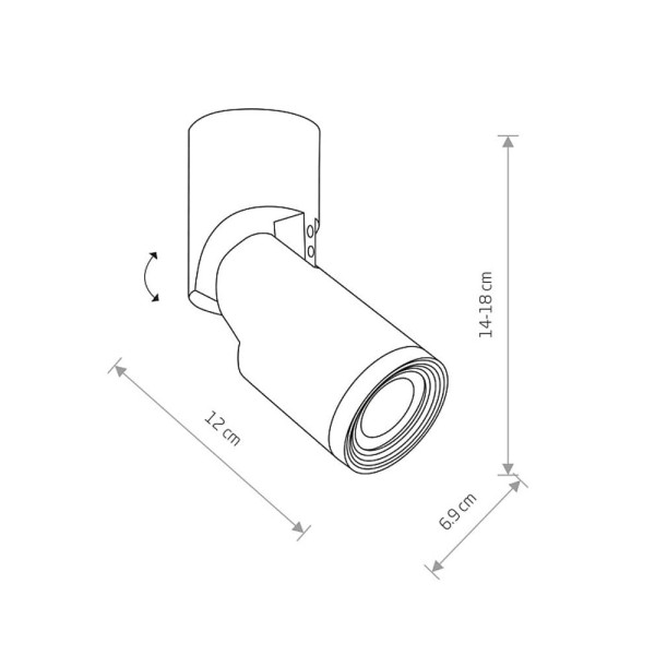 Спот Nowodvorski 37660 Mike GU10 1x15W IP20 Wh - фото №4