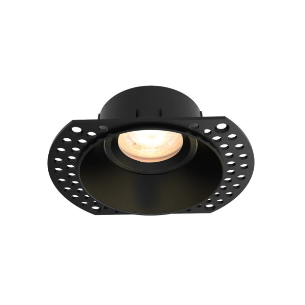 Точечный светильник врезной под шпатлевку Oledim 7771299 TS22B ALU GU10 1x10W IP20 Черный