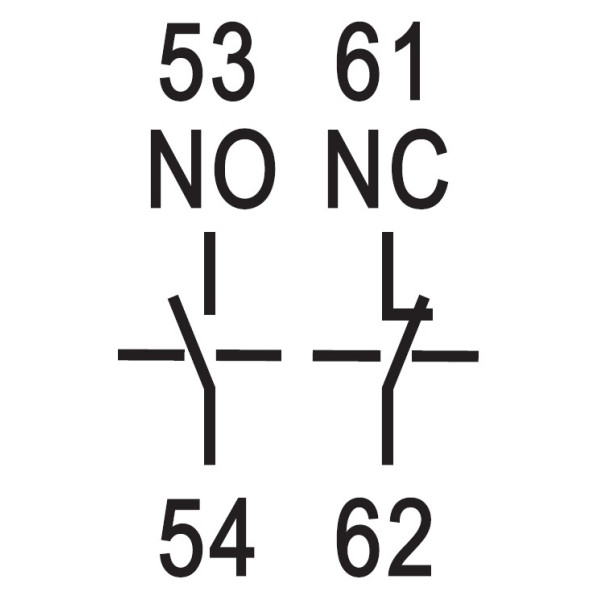 Додатковий фронтальний контакт Schrack LZZCH011 1НO+1НЗ для Cubico Classic - фото №1