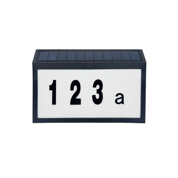 Вуличний світильник на сонячній батареї Goldlux 329493 Numero LED 6000K 50Lm IP44 чорний