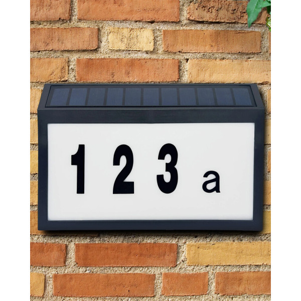 Вуличний світильник на сонячній батареї Goldlux 329493 Numero LED 6000K 50Lm IP44 чорний - фото №1