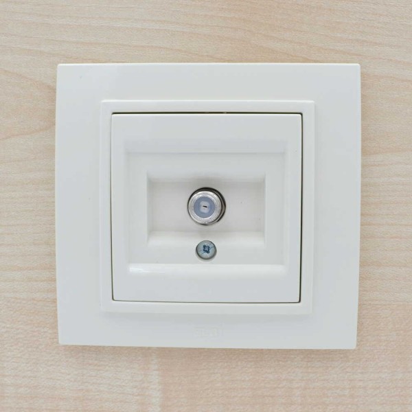 Розетка ELBI ZENA кремовая спутниковая SAT F-розьем без рамки ( 609-010300-280 ) - фото №7