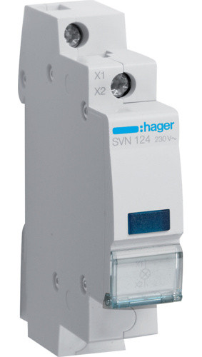 Сигнальна лампа SVN 124, синя, Hager
