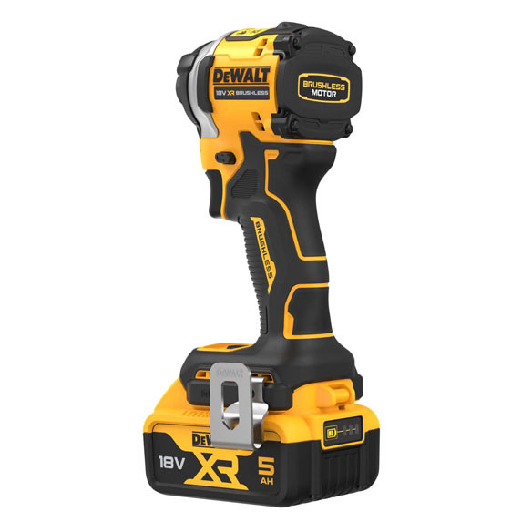 Ударний акумуляторний безщітковий шурупокрут DeWALT DCF850P2T XR Li-Ion 18В з 2 акумуляторами - фото №1