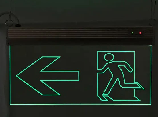 Евакуаційний світильник TNSy S503 ACRYLIC LED 3Вт GRAVING «Вказівник двері ліворуч» (TNSy5000496) - фото №1