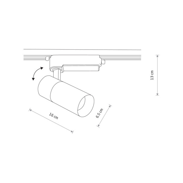 Трековий світильник Nowodvorski 10383 Profile Tinos LED 1x20W 3000K 1700Lm IP20 чорний - фото №4