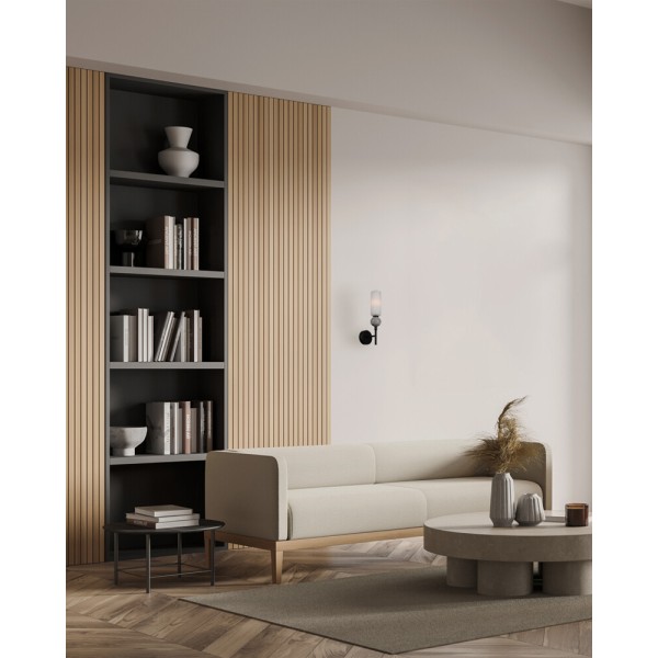 Бра, настінний світильник Italux WL-95331-1-BK Santos G9 1x40W IP20 чорний - фото №1