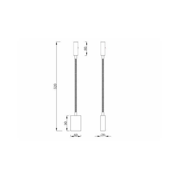 Бра, настінний світильник MJ-Light 15016 Reader Snake - фото №4