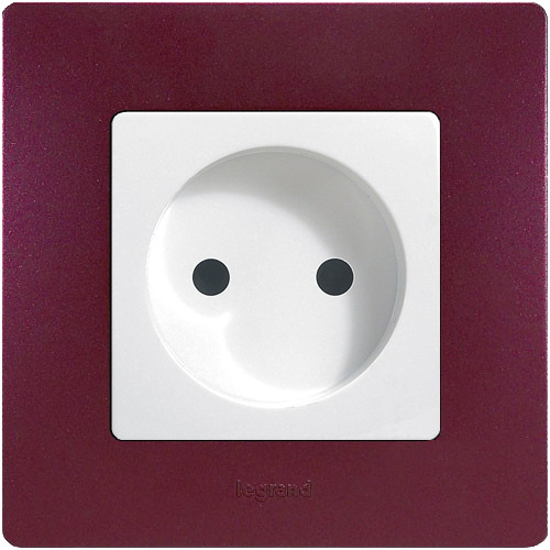 Рамка 1 постовая сливовый Legrand - фото №1