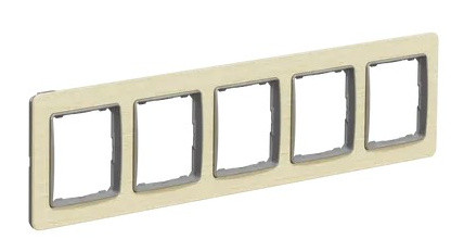 П'ятимісна рамка Schneider Electric Sedna Elements береза SDD380805 - фото №1