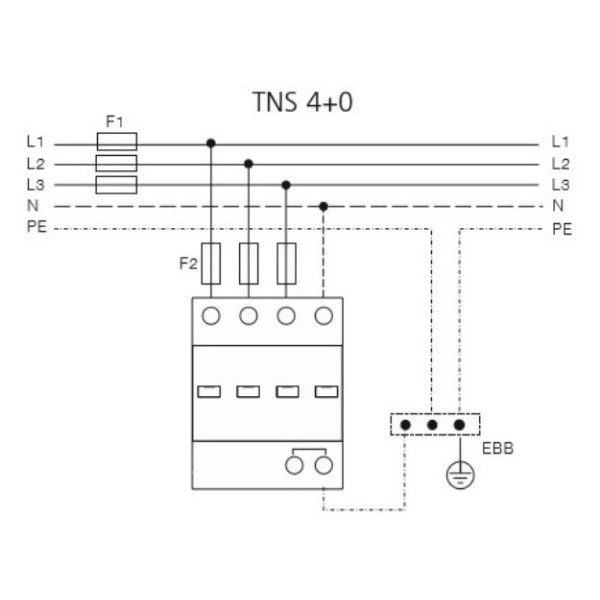 Защитный грозоразрядник Schrack IS211240A Combtec 275В АС 12,5кА 4P класс B+C TNS - фото №1