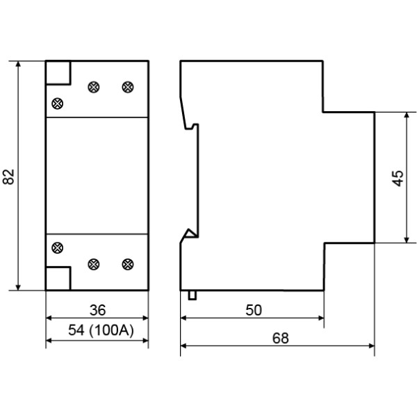 Модульный контактор Аско-Укрем MK-N 2P 32A 2NO (A0040030031) - фото №4