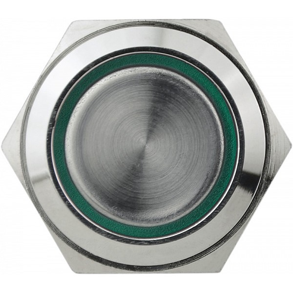 Кнопка Аско-Укрем TYJ 19-272 2NO+2NC 220В з підсвічуванням зелена (A0140010116) - фото №3