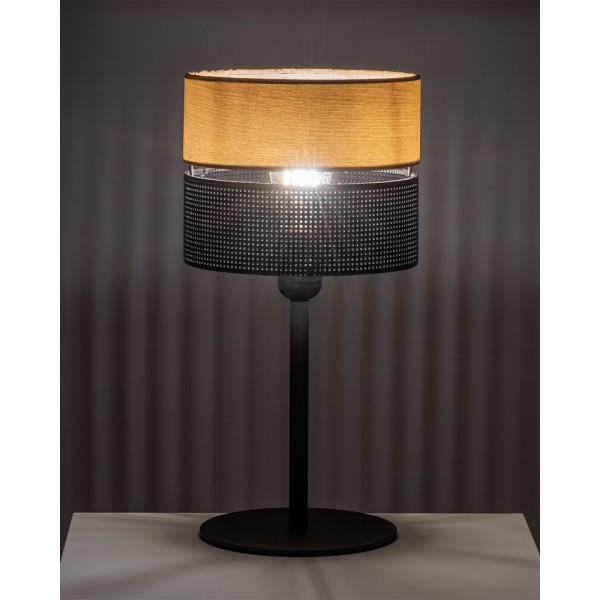Настільна лампа TK Lighting 5124 Nicol E27 1x15W IP20 чорна - фото №1