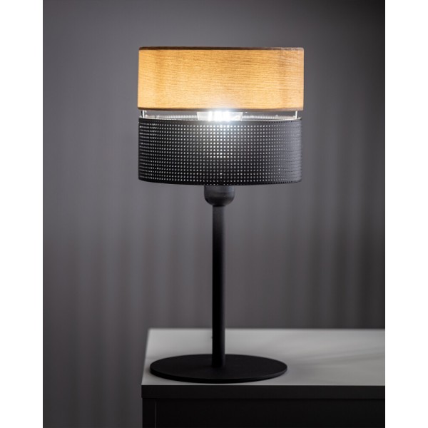 Настільна лампа TK Lighting 5124 Nicol E27 1x15W IP20 чорна - фото №2
