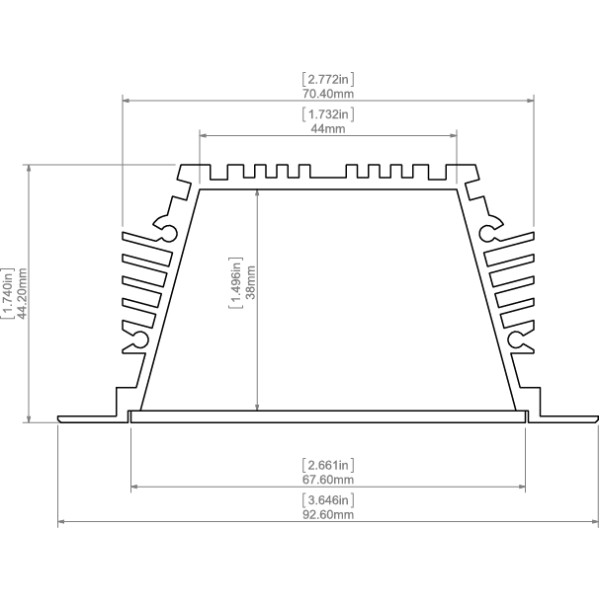 LED-профіль KLUS SEKODU, 1 метр - фото №4
