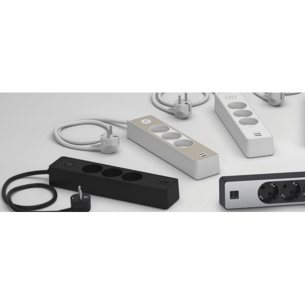 Подовжувач Schneider Electric ST943U1W на 3 місця та 2хUSB (1,5м) білий - фото №2