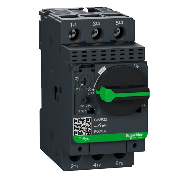 Автомат захисту двигуна Schneider Electric GV2P22 20-25 із комбінованим розчепленням