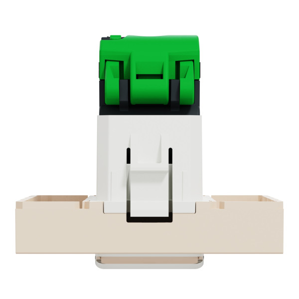 Комп'ютерна розетка RJ45 Schneider Electric Unica New NU341544 cat6 UTP 2м бежева - фото №2