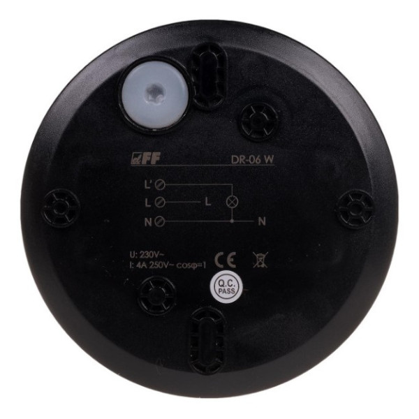 Інфрачервоний датчик руху F&F DR-06B 195-265 AC 4А - фото №2