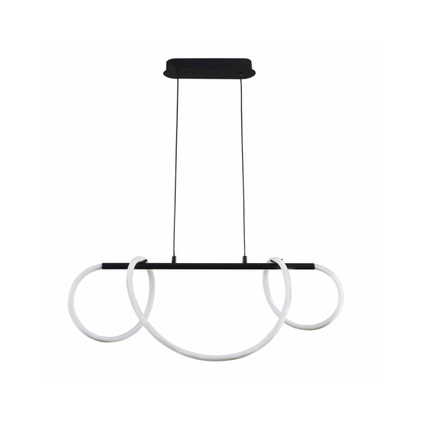 Подвесной светильник, люстра Goldlux 329080 Emma Led 1x38W 4000K 4450Lm IP20 Черный