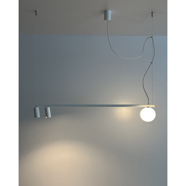 Подвесной светильник, люстра Nowodvorski 11445 Fourty III GU10+G9 3x10W IP20 белый - фото №1