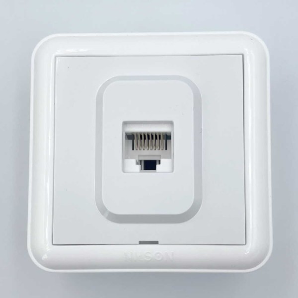 Розетка Nilson Unique біла комп'ютерна CAT5e RJ45 ( 28111044 ) - фото №1