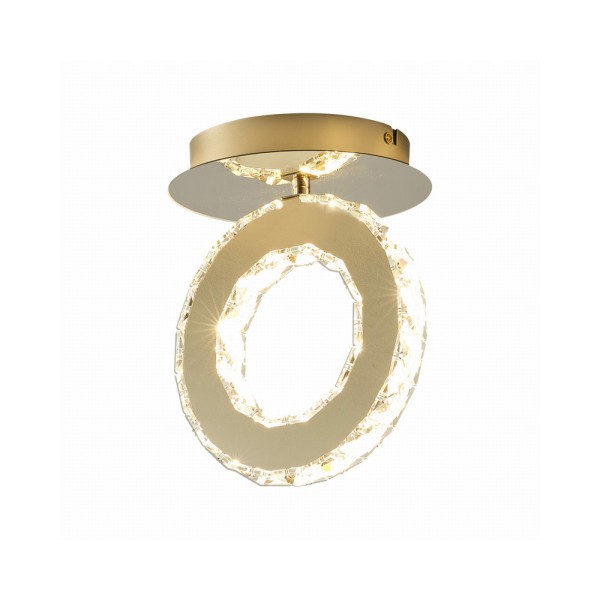 Світильник стельовий Zuma Line MX3713-1-3GT Girona Led 1x10W 3000K 1100Lm IP20 Gold - фото №3