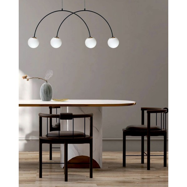 Підвісний світильник, люстра Zuma Line 5905316690127 Bow E14 4x10W IP20 чорний - фото №1