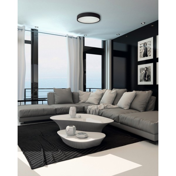 Світильник стельовий Kanlux 29207 Jasmin E27 1x20W IP20 чорний - фото №1