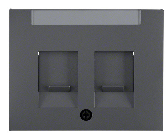 Накладка Berker K.1 11827006 модулей RJ12/RJ45 (антрацит)