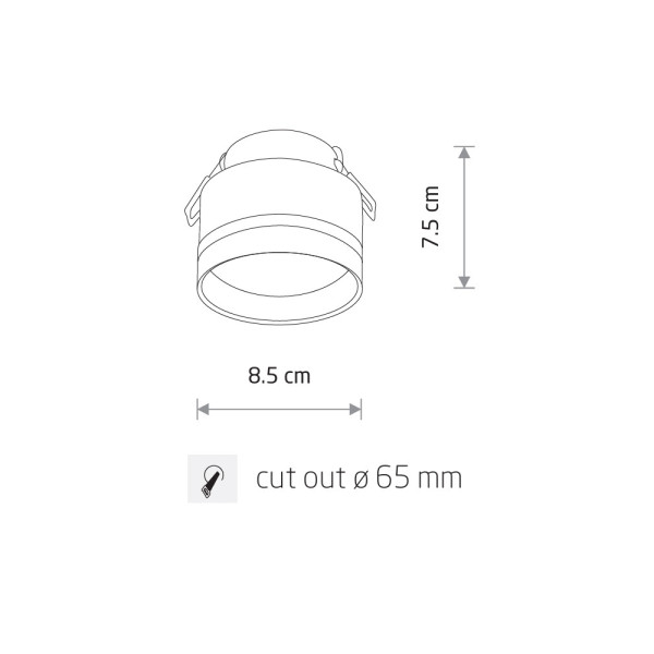 Точечный светильник Nowodvorski 310489 Murter GX53 1x12W IP20 черный - фото №4
