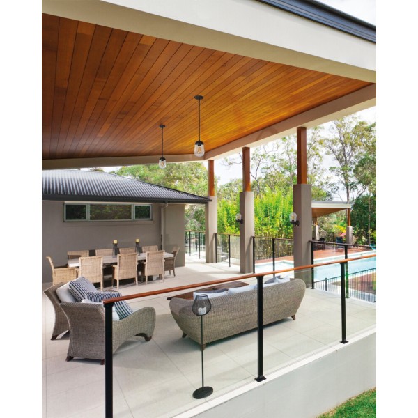 Вуличний світильник з датчиком руху Kanlux 36533 Liego E27 1x15W IP44 чорний - фото №1