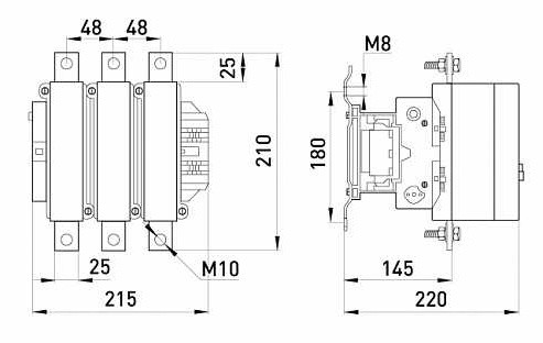 Контактор E.Next e.industrial.ukc.500.400 500А 400В 1NO (i.0090068) - фото №5