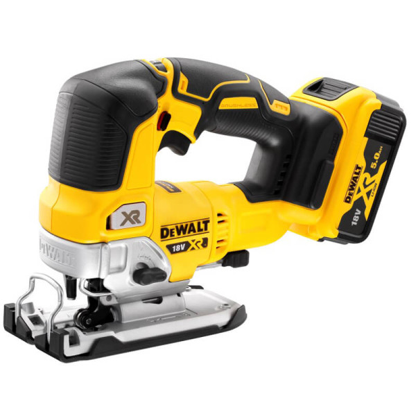 Бесщеточный аккумуляторный электролобзик DeWALT DCS334P2 18В - фото №1