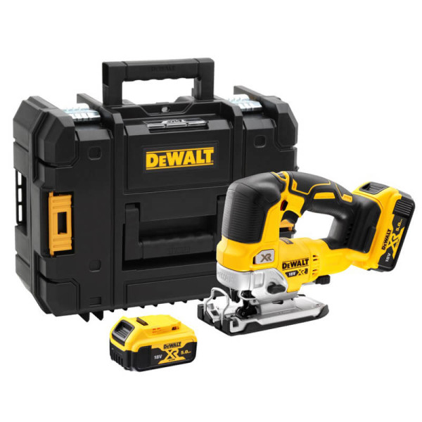 Бесщеточный аккумуляторный электролобзик DeWALT DCS334P2 18В - фото №6