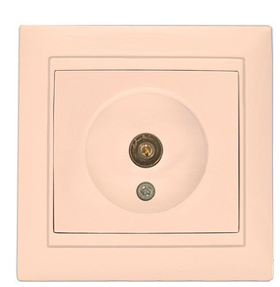 ТВ розетка Elcor Emily 9215 (211586) (кремовый)