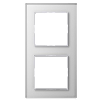 Рамка 2-постова Jung A creation AC582GLWW білий