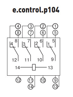 Роз'єм модульний E.Next e.control.p104s 10А на 4 групи контактів - фото №3